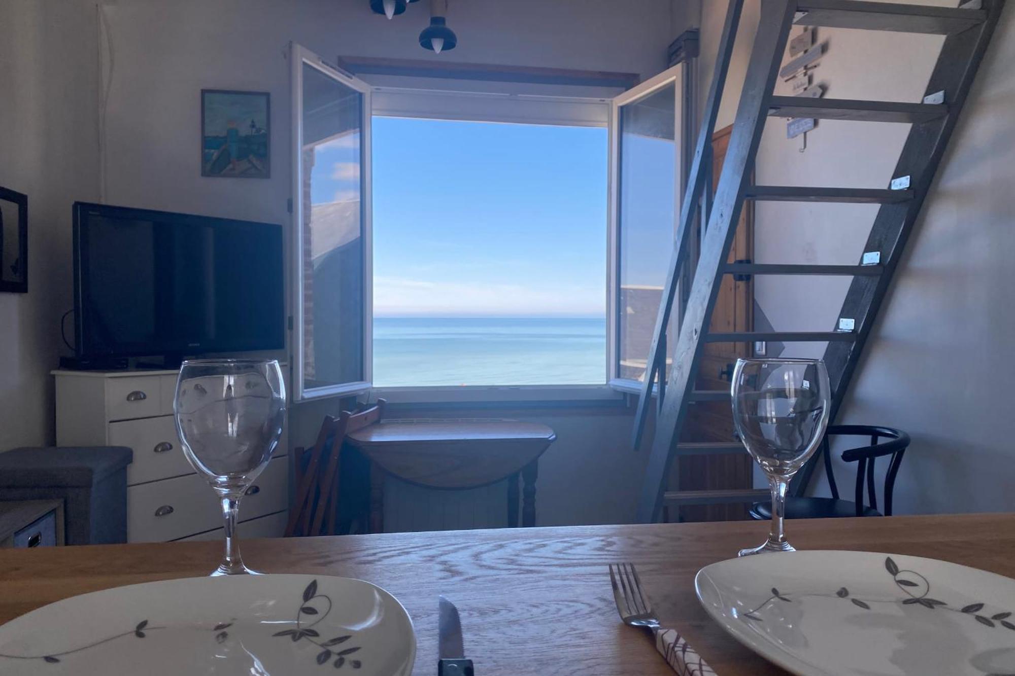 Ab19 - Reves Sales Avec Vue Mer Imprenable Apartment Ault Luaran gambar